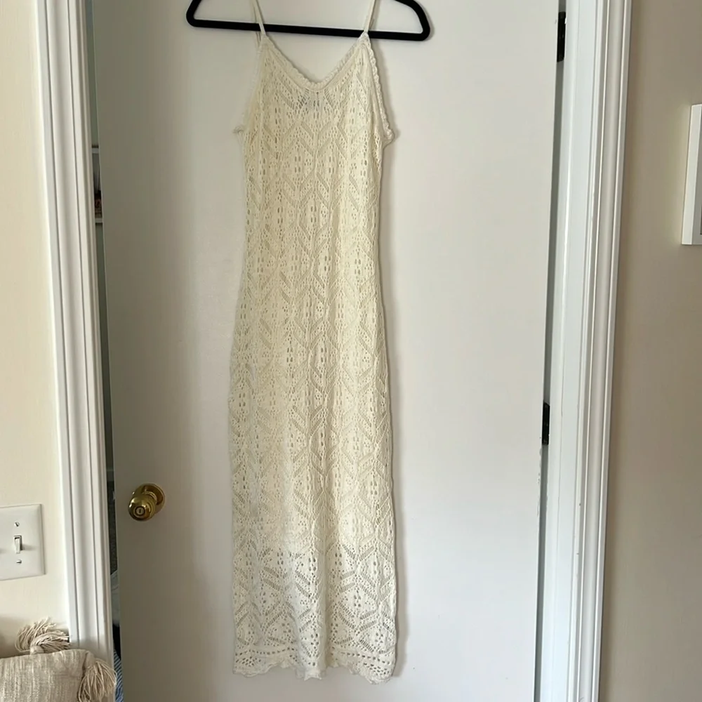 Women’s Freshman 1996 Sleeveless Knit Overlay Midi Dress - Picture 1 of 4